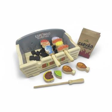 Imagem de Kit Espetinhos, da NewArt - Brinquedo de Madeira de Minicozinha ou Com