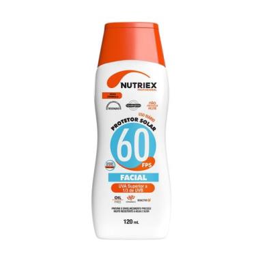 Imagem de Protetor Solar Fps 60 Facial Nutriex 120ml