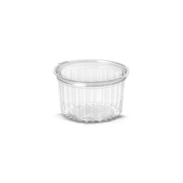 Imagem de Pote Redondo G771M para Alimentos com Tampa Articulada 450ML Transparente 200 Unidades Galvanotek