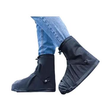 Imagem de Protetores De Sapatos Reutilizáveis Em Couro PU Impermeáveis E Antider