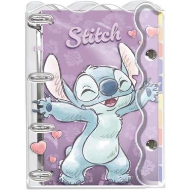 Imagem de Fichário Stitch Universitário com Fecho de Botão - 5318 - DAC