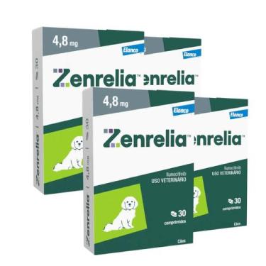 Imagem de Combo 4 Zenrelia 4,8mg Dermatológico Elanco para Cães - 30 Comprimidos