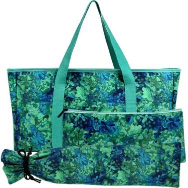 Imagem de Conjunto de Bolsas para Mahjong StellarPulse 3 Peças Estojo Floral Vin