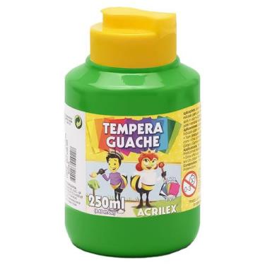 Imagem de Tinta Tempera Guache 250ml 510 - Verde Folha - ACRILEX, 510 - VERDE FO