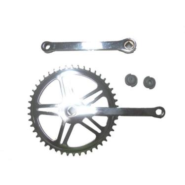 Imagem de Pedivela em Aço Cromado 46 Dentes Eixo Ponta Quadrada-Unissex