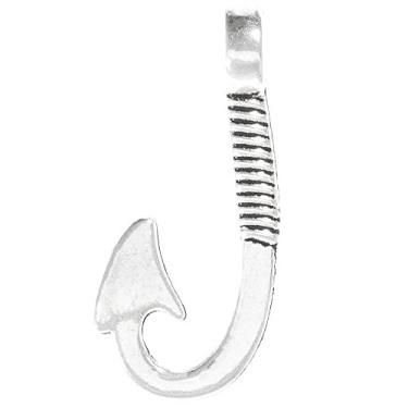 Imagem de Ganchos de peixe e pingentes de âncora para fabricação de joias, miçangas e artesanato – Disponível em ouro, bronze e prata – Várias opções de embalagem disponíveis, 5 Pack, Metal, Sem Pedra Preciosa