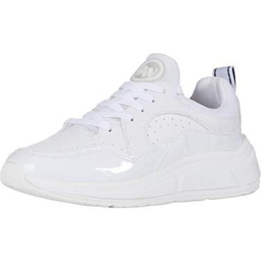 Imagem de NINE WEST Tênis feminino Raylin, Branco/Branco, 10