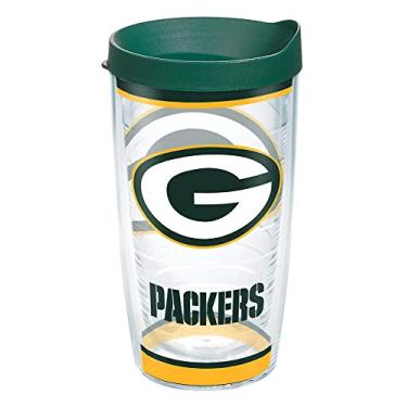 Imagem de Tervis Feito nos EUA com parede dupla NFL Green Bay Packers Copo isolado mantém as bebidas frias e quentes, 473 ml, tradicional