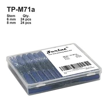 Imagem de ZERINT Kit de haste de plugue de reparo de pneu TP-M71a 48 peças