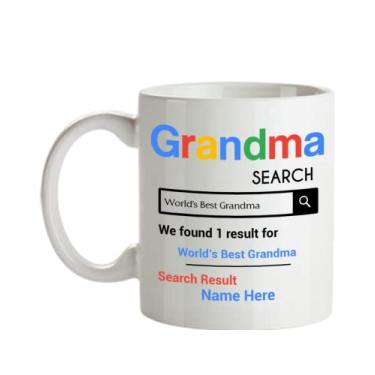 Imagem de Caneca personalizada para avó - Presentes personalizados para avó - Caneca de café de 325 ml - Personalizada com o seu nome de avó