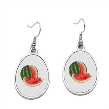 Imagem de Brinco de melancia - Brincos pendurados para meninas - Presente de festa de aniversário dos namorados, Metal, Sem pedras preciosas