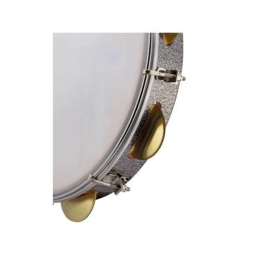 Imagem de Pandeiro Phx Samba Music Profissional Pele Leitosa 10 Mad Pvc