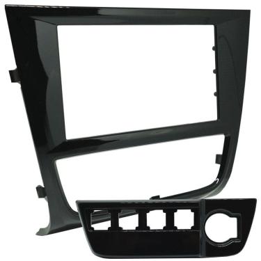 Imagem de Moldura Painel 2 Din Dvd Som Gol Saveiro Voyage G6 2012 à 2016 Black Piano