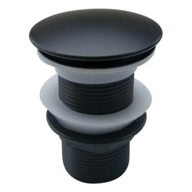 Imagem de Válvula Click Metal Preta Para Banheiros E Lavabos 1.1/4