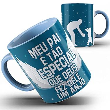 Imagem de 33 Caneca azul Papai Pai especial anjo