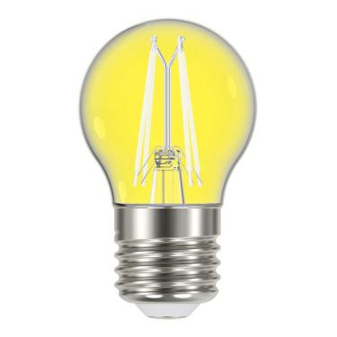 Imagem de Lâmpada LED Filamento Color 4W Bolinha G45 Taschibra - caixa com 10 Unidade - Amarela