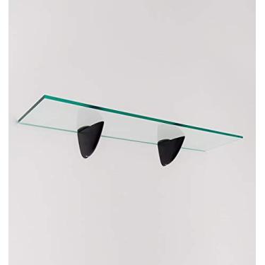 Imagem de Prateleira Vidro Incolor Parede Banheiro Cozinha Sala 60x15