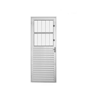 Imagem de Porta Postigo Aluminio Brilhante 2.10 x 0.80 Lado Direito - Hale