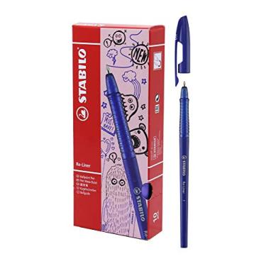 Imagem de Caneta Esferográfica, Stabilo, 50.8500, Azul, Pacote De 10, Stabilo