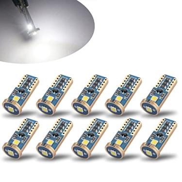 Imagem de iBrightstar Cunha extremamente brilhante T10 168 194 lâmpadas LED para interior de carro cúpula mapa porta cortesia luzes de matrícula, xenon branco