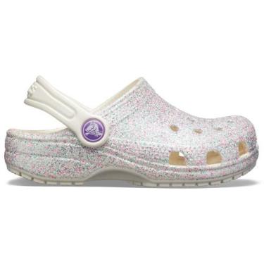 Imagem de Sandália Crocs Classic Clog Glitter Juvenil  Oyster