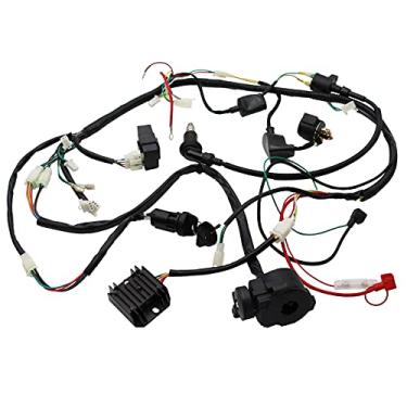 Imagem de Buggy Wiring Harness Loom Gy6 Engine 125 150cc Quad ATV Electric Start Spark Plug Go Kart Kandi Go Kart Dazon