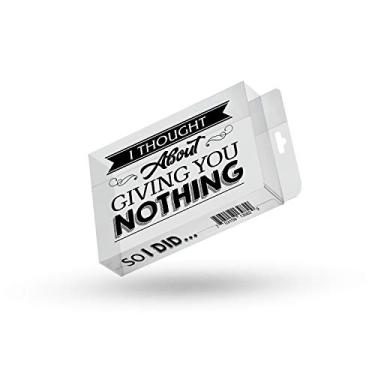 Imagem de Giving You Nothing So I Did Prank Caixa de presente para amigos Caixa de presente transparente Humor Limpo Novidade Mordaças para Família Meias para Cônjuge Crianças Aniversário Elefante Branco Ideia Papai Noel Secreto