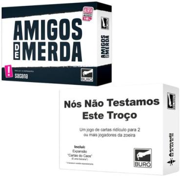 Kit Amigos De Merda 1 E 2 Buró Jogo De Cartas Português
