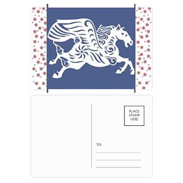 Imagem de Ano de Cavalo Animal China Zodíaco Natal Flor Celebração Cartão postal Bênção