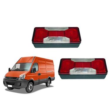 Imagem de PAR LANTERNA TRASEIRO UNIVERSAL COM SOQUETE PARA IVECO DAILY CHASSI 2008 EM DIANTE VERTIS DIREITO ESQUERDO