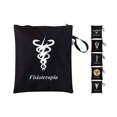 Imagem de Porta Jaleco necessaire organizador bolsa unissex - Diversas Profissões (FISIOTERAPIA)