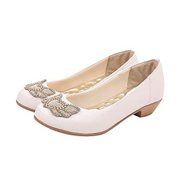 Imagem de Sapatilha Salto Infantil Menina Coração Asas Branca