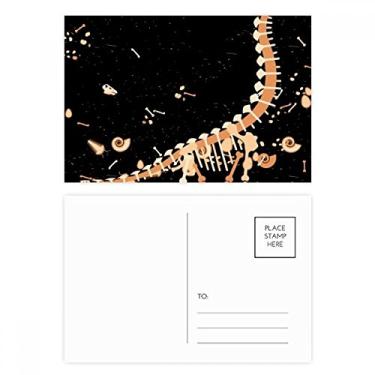 Imagem de Conjunto de cartões postal de grama de dinossauro, cartões de agradecimento de aniversário