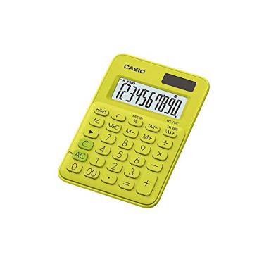 Imagem de Casio MS-7UC Mini Calculadora de Mesa de 10 Dígitos, Verde, 120 x 85.5 x 19.4 mm