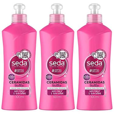 Imagem de Kit 3 Creme para Pentear Seda Cocriações Ceramidas Brilho 300ml