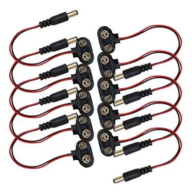 Imagem de Conector Clip Para Bateria 9v Plug P4 Arduino - Kit 10 Peças