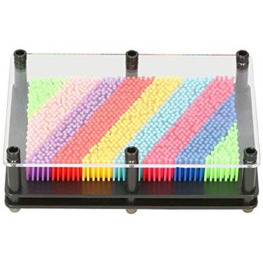 Imagem de Chiwe Pin Art Toy, 4,9 x 6,9 x 1,6 em 3D Pin Art Toy 3D Pin