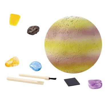 Imagem de Pedra de Escavação Arqueológica Infantil Os Oito Planetas do Sistema Solar Brinquedo de Aventura