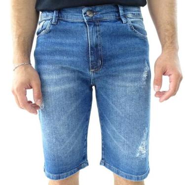 Imagem de Bermuda Jeans Max Denim Regular Com Puido - 11565