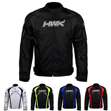 Imagem de HWK Jaqueta de motocicleta para homens e mulheres, impermeável, jaqueta de chuva de alta visibilidade com armadura CE, ajustável, jaqueta de motociclista de poliéster durável, Dirt Bike Gear Enduro