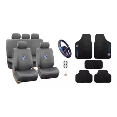 Imagem de Kit Capas Bancos Couro Tapetes Gol 1997-2000