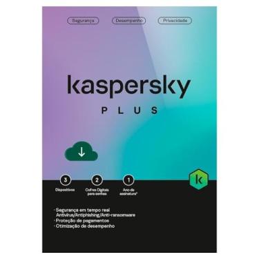 Imagem de Kaspersky Plus - 3 Dispositivos, Kaspersky, 1 ano
