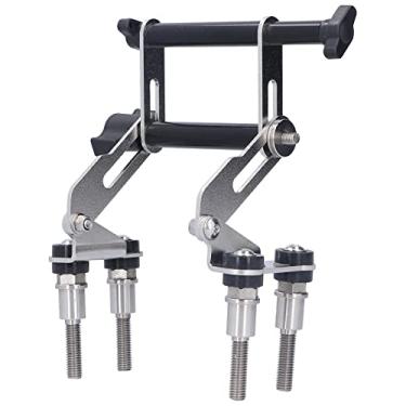 Imagem de Vomeko Suporte de navegação GPS para motocicleta R1250GS Suporte de telefone de motocicleta ajustável suporte GPS (prata)