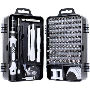 Imagem de Conjunto de Chaves de Fenda de Precisão 115 em 1, Kit de Ferramentas para Reparo de Eletronicos com kit de Driver Magnético com Caixa Portátil Shaolong®