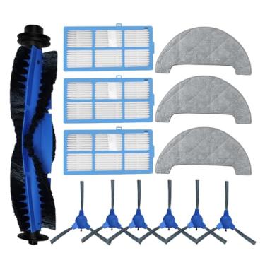 Imagem de Peças de reposição para aspirador de pó robô Proscenic 850T, 1 escova principal, 3 pares de escovas laterais, 3 filtros, 3 acessórios para esfregão (pacote com 13)