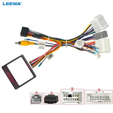 Imagem de Leewa-adaptador para cabo de alimentação automotivo  16pin  dvd  android  caixa canbus  para