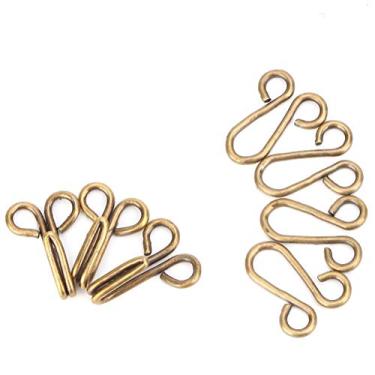 Imagem de Sheens 10 conjuntos 28 mm/1,1 polegadas fechos de gancho e olhal para sutiã e roupa sobre o casaco roupa íntima, Bronze, 1