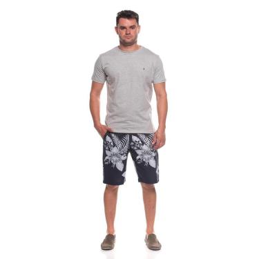 Imagem de Bermuda Masculina Alfaiataria Slim Linho Florida Bolsos-Masculino