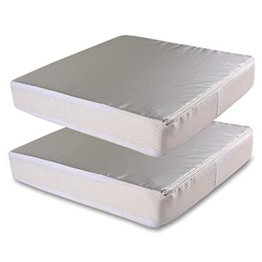 Imagem de Safoner Isolador de ventilação à prova d'água e capa de claraboia com superfície refletiva, serve para aberturas de RV padrão - 35,5 x 35,5 cm (pacote com 2)