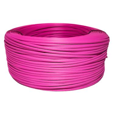 Imagem de Fibra Junco Sintético Meia Cana 6mm rolo de 600 metros com proteção UV (Rosa)